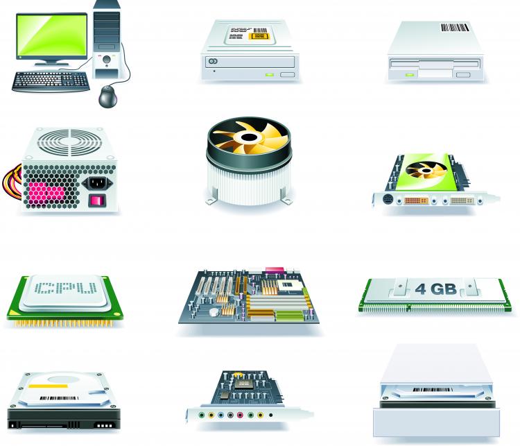 free vector Computers technology icon vector